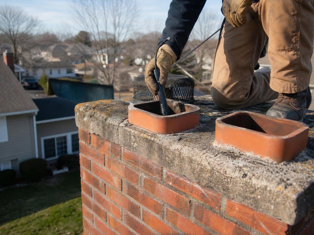 Tate Chimney Sweep work in Northport